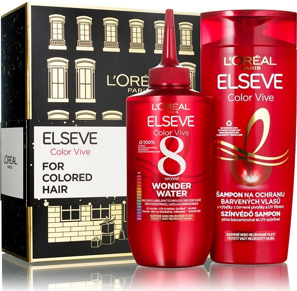 L\'Oréal Paris Elseve Color Vive šampon 250 ml + balzám na vlasy Elseve Color Vive 8 Second Wonder Water 200 ml darčeková sada