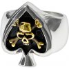 Sam's Artisans Masívny prsteň Death Spades chirurgická oceľ IPRM009-72 Veľkosť: 66 +Darčeková krabička zdarma