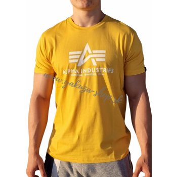 Alpha Industries Basic T-shirt Solar Yellow tričko pánske žlté