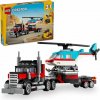 LEGO stavebnica LEGO® Creator 3 v 1 31146 Nákladiak s plochou korbou a helikoptéra (5702017567402)