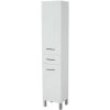 Cersanit Olivia, vysoká skrinka s košom na bielizeň 35x180x30 cm, biela lesklá, S543-007-DSM