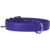 COLLAR Kožený obojok Glamour, 46-60cm/35mm, fialová