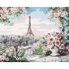 Maľovanie podľa čísel – Eiffelova veža z balkóna, 40 × 50 cm, napnuté plátno na rám 8596530056775