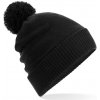 Beechfield Zimná čiapka s brmbolcom B502 Black one size