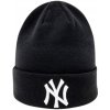 New Era čiapka MLB Essential Cuff Beanie New York Yankees BLACK/WHITE Veľkosť: Unisex, Farba: čierna