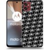 Picasee silikónový čierny obal pre Motorola Moto G32 - Separ - White On Black 2