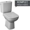 DEEP BY JIKA WC-kombi 43cm zvislý odpad,bočné napúšťanie,vr.inštalač.sady a nádržky,biele H8266170002801