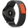 Tech-protect Nylon remienok na Garmin Fenix 5x / 5x Plus / 6x / 6x Pro / 7x / 8 51mm, black/orange