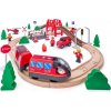 Woody Woody Vláčiková dráha s elektrickou lokomotívou, hasiči, 60 dielov OLP102192110