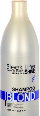 Stapiz Sleek Line Blond Shampoo šampón na poškodené farbené vlasy 1000 ml