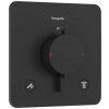 Hansgrohe Ecostat Comfort Q Termostatická batéria pod omietku, na 2 spotrebiče, matná čierna 33713670-HG