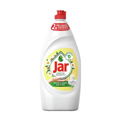 Jar Sensitive prostriedok na umývanie riadu Chamomile & Vitamin E 900 ml