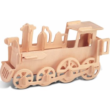 Wooden Toy / WCK 3D drevené puzzle Lokomotiva 30 ks