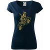 Dirt bike vintage - Dámske tričko Pure - 2XL ( Tmavomodrá (veľmi tmavá - skoro čierna) )