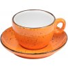 IRIS DOTS oranžová šálka s podšálkou Veľkosť: 17cl na CAPPUCCINO