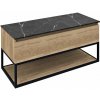 Sapho SKARA umývadlová skrinka 100x50x45cm, čierna mat/dub alabama SPH CG009-2222