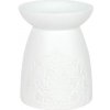 SDW Biela keramická aróma lampa mandala 1ks