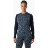 Dámske termo tričko longsleeve Helly Hansen Lifa Merino Midweight Graphic Crew navy nordic rose aop