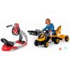 Smoby set trenažér V8 Driver elektronický a elektronická štvorkolka X Power červená 370206-18
