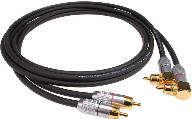 KLOTZ ALPA015 CABLE 2 RCA/2 RCA COUDÉ - 1.5M