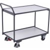 Variofit Antistatický policový vozík s madlom, 3 police (98 x 60 cm), Variofit, do 250 kg, modrá/antracit Farba: modrá RAL5010