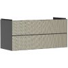Hansgrohe Xevolos E - Umývadlová skrinka 118x58x48 cm, 2 zásuvky, matná sivá/bronz 54186390