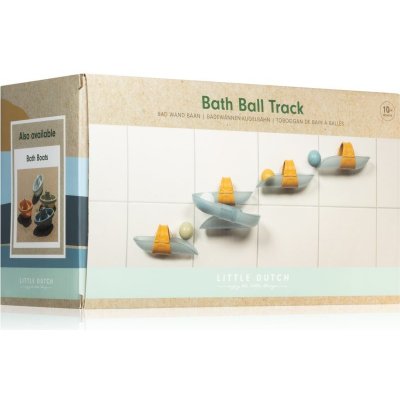 Little Dutch Bath Ball Track Blue guľôčková dráha do vane 10 m+ 8 ks