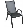 ROJAPLAST Záhradné kreslo kovové SOFIE, čierna