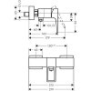 Hansgrohe METROPOL nástenná sprchová batéria chróm 74560000