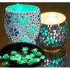 Morocco lamp mosaic LED lamp - svietnik Jade KEG KVETY NOA