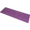 ACRA YOGA MAT fialová, s pozičnými líniami