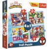 Puzzle Trefl Puzzle Spidey a jeho úžasní priatelia 4v1 (12,15,20,24 dielikov) (34611)