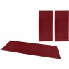 Najkoberce Spálňová sada kobercov Hanse Home PURE Velours červená Sada: 70x140 cm (2 ks) a 70x240 cm (1 ks)