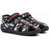Oldcom detské papuče DINO čiernabielasiváčervená