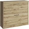 Tempo Kondela Botník 2K, dub navarra, DORSI Hnedá drevotrieska 90.2 cm x 80.7 cm x 30.6 cm