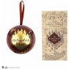 Cinereplicas Vianočná guľa Harry Potter s puzzle Záškodnícka mapa