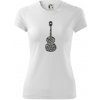 Gitara - názvy hudobných štýlov - Dámske Fantasy športové (dresovina) - 2XL ( Biela )
