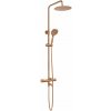 Rea Lungo súprava vaňová/sprchová nástenná s termostatom s dažďovou sprchou medená REA-P8807