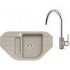 Alveus SET A335 Pebble 02 SETA335 - Drez Granitový Niagara 60 - 900x500mm, vanička 344x430x160mm, 100x295x70mm + bateria Elza