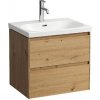 Laufen Lani - Umývadlová skrinka, 58x44x52 cm, 2 zásuvky, dub H4035321122671