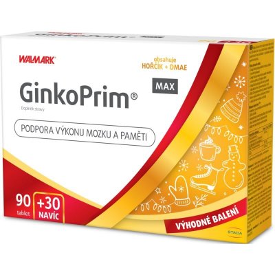 Walmark line GinkoPrim MAX tobolky na podporu činnosti nervovej sústavy 120 tbl