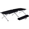 Linder Exclusiv Kempingové skladacie lehátko Čierne