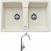 Blanco LEXA 8 biela soft s excentrom 527096 + Blanco MIDA chróm 517742