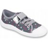 Befado detské tenisky šedé veľkosť 26