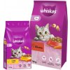 Whiskas Adult s hovädzím mäsom 14 kg & WHISKAS Adult 3,8 kg - suché krmivo pre dospelé mačky, s lahodným kuracím mäsom