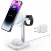 ESR Nabíjacia stanica 3v1 HaloLock - pre iPhone, AirPods a Apple Watch, s odnímateľnou nabíjačkou pre hodinky - biela