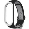 Xiaomi Mi Band 3/4 EF náhradný náramok s kovovým zapínáním Čierno-šedo-biela MBCZ-X312