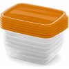 CURVER VEDO Set 5x0,5L dózy, 16x12x5cm, oranžová 03507-175