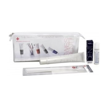 Swissdent Emergency Kit Silver (Gentle whitening bělicí zubná pasta 50 ml + ústní spray Pure 9 ml + zubná kartáček gentle extra soft )