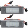 Peugeot 207 307 308 407 508 Osvetlenie registračnej tabuľky LED lampy